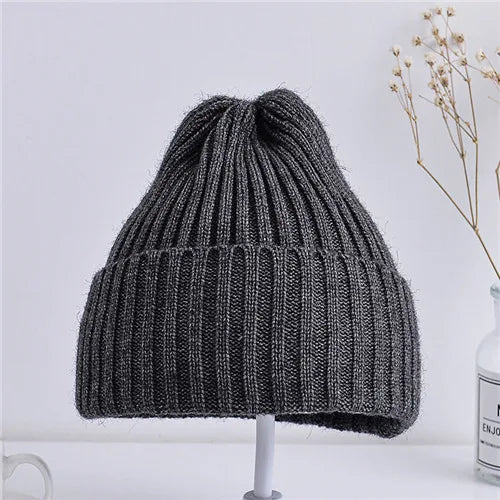 Cuffia Lavorata A Maglia A Costine Unisex Per Bambini Dai 6 Mesi A 4 Anni Antivento Leggera E Confortevole