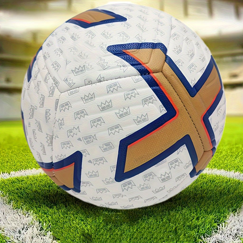Palla Da Calcio Numero 5 Cucita A Macchina In PU Per Allenamento Colore Giallo Blu Stella Champions League Premier League