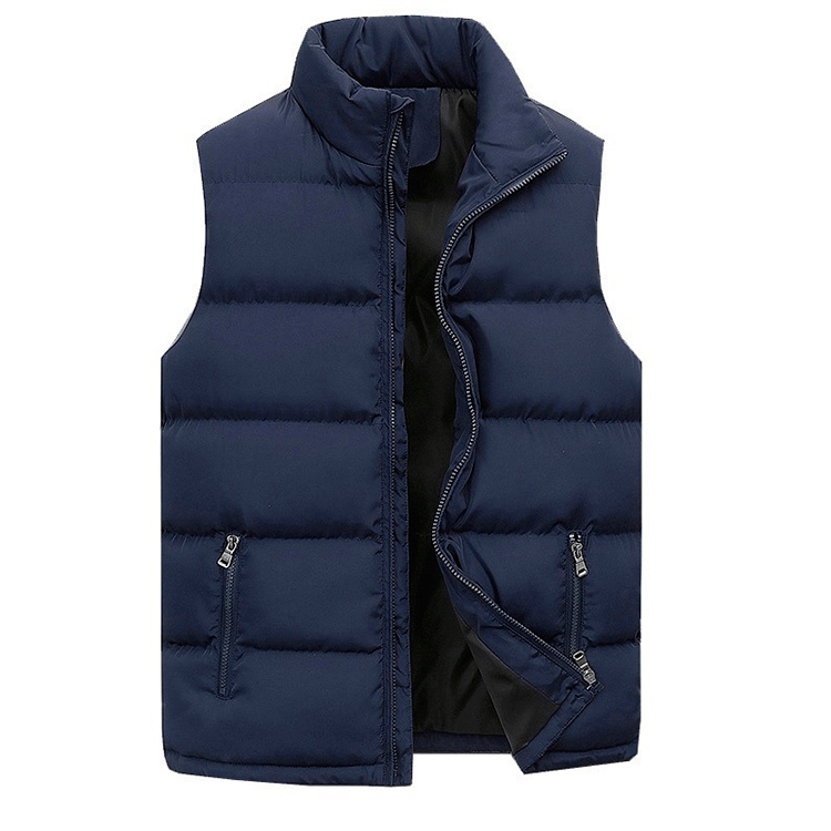Gilet Da Uomo Impermeabile Senza Maniche Con Cerniera Colletto Alla Coreana Autunnale Abbigliamento Di Marca