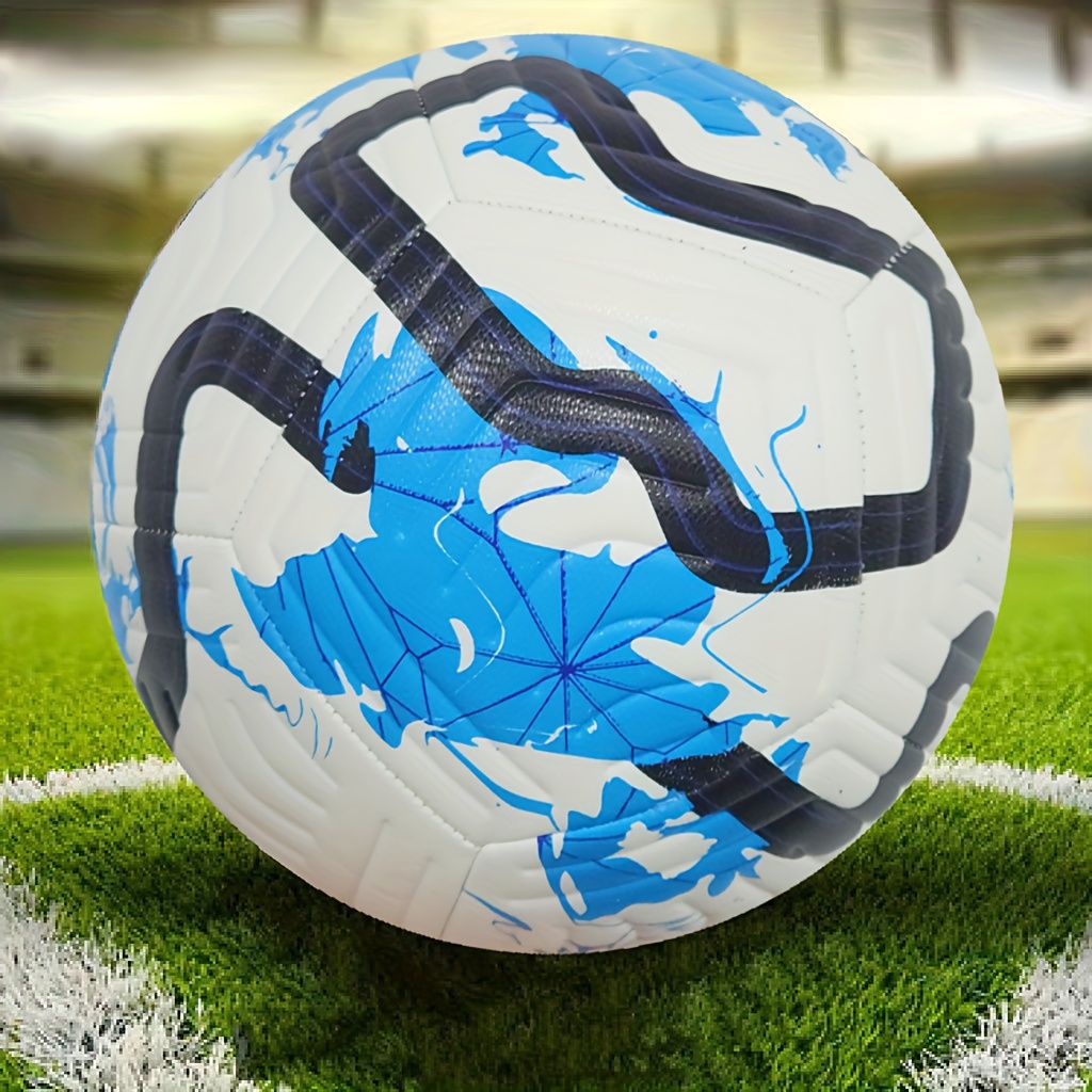 Palla Da Calcio Numero 5 Cucita A Macchina In PU Per Allenamento Colore Giallo Blu Stella Champions League Premier League