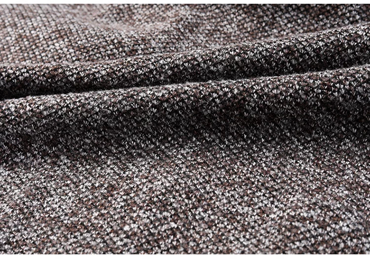 Cardigan Da Uomo In Pile Caldo Con Cerniera Slim Fit Lavorato A Maglia Premium Per Inverno Elegante