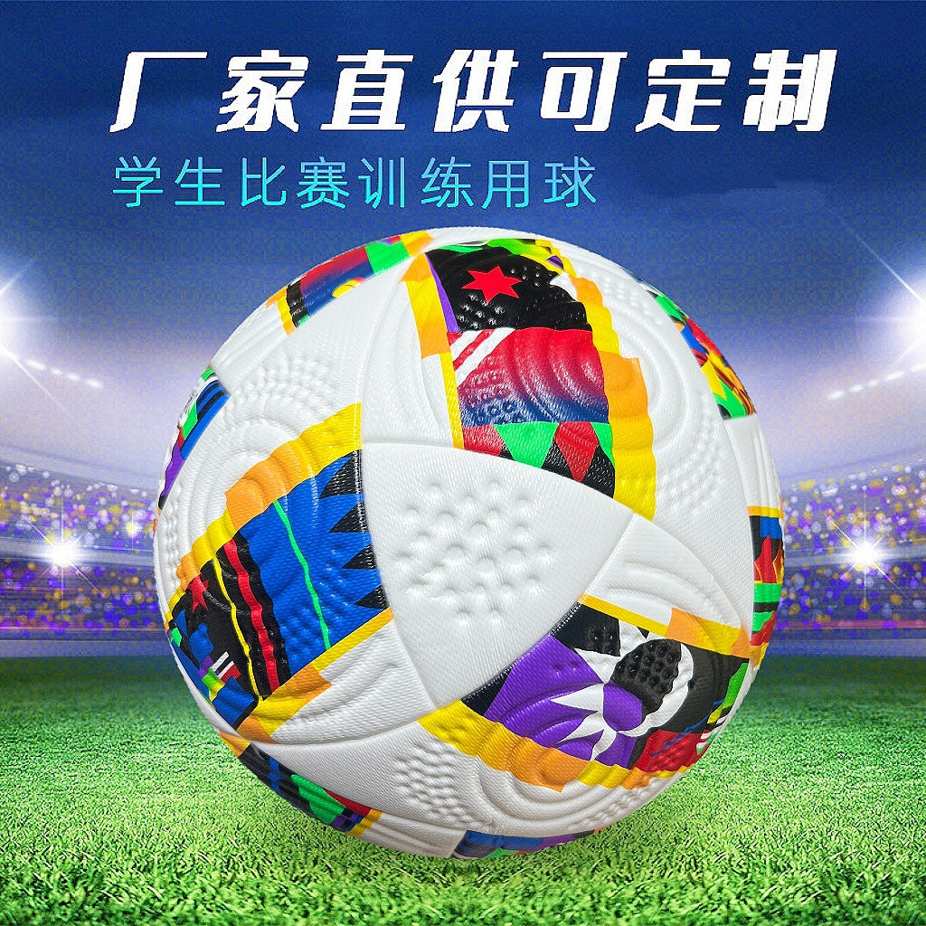 Palla Da Calcio Numero 5 Cucita A Macchina In PU Per Allenamento Colore Giallo Blu Stella Champions League Premier League