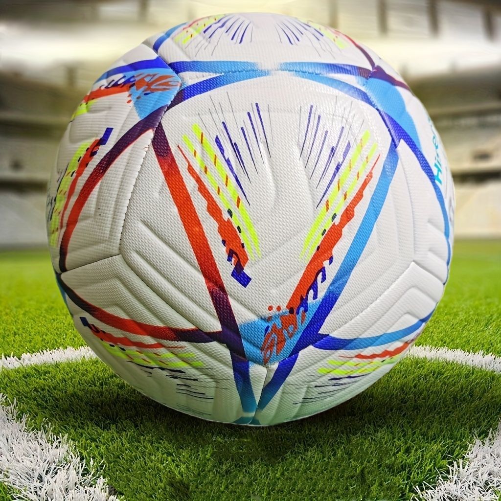 Palla Da Calcio Numero 5 Cucita A Macchina In PU Per Allenamento Colore Giallo Blu Stella Champions League Premier League