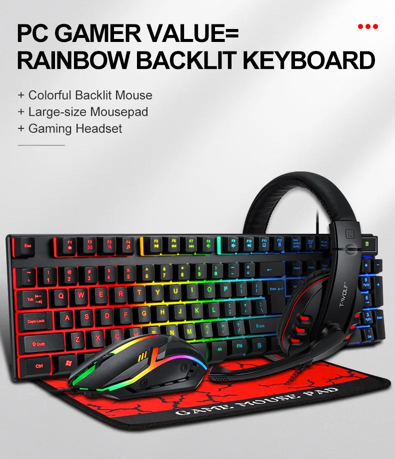 Tastiera Cablata 100 Percento Layout Europeo Multilingue ISO Retroilluminazione Multicolore Per Gaming Ufficio Desktop