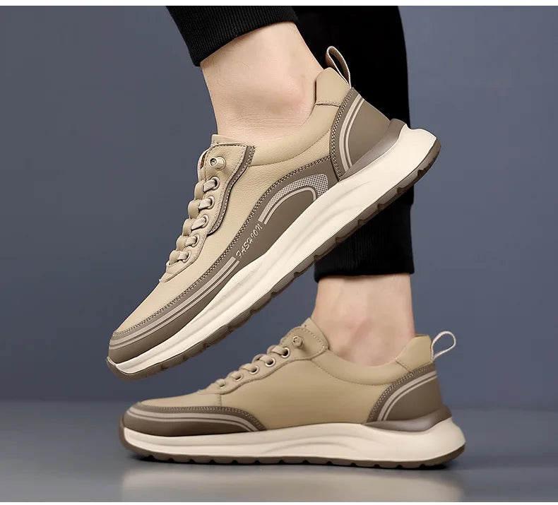 Scarpe Da Uomo Slip On In Pelle Impermeabili Antiscivolo Leggere Traspiranti Mocassini Casual Allingrosso