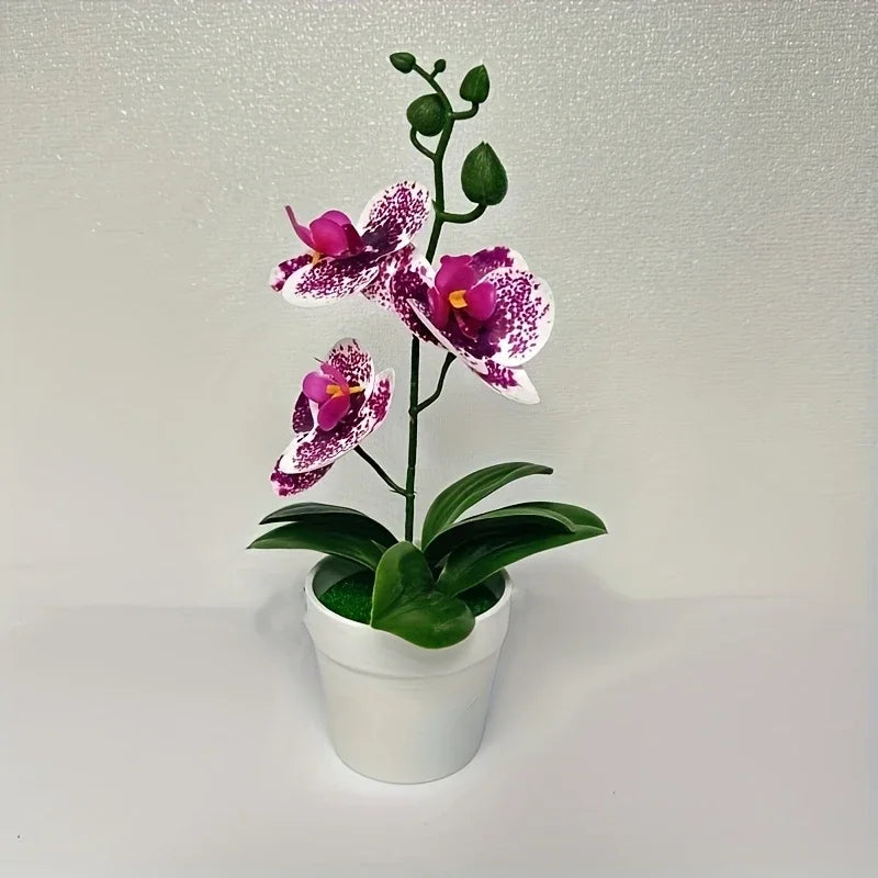 Orchidea Artificiale Decorazione Per Casa E Ufficio Espositore Da Tavolo Decorazione Floreale D'Ingresso Non Sbiadisce