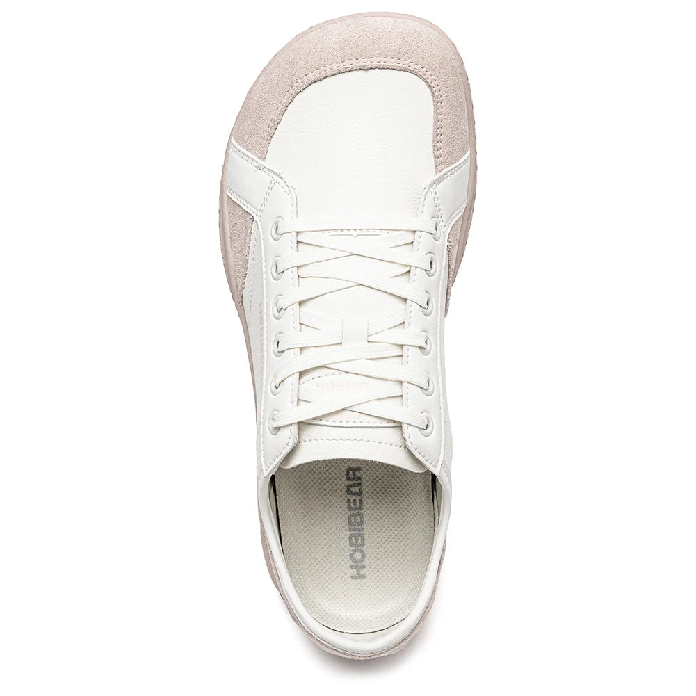 Hobibear Scarpe Barefoot Unisex Punta Larga Leggere In Pelle Sintetica Con Blocchi Di Colore Per Passeggio Casual