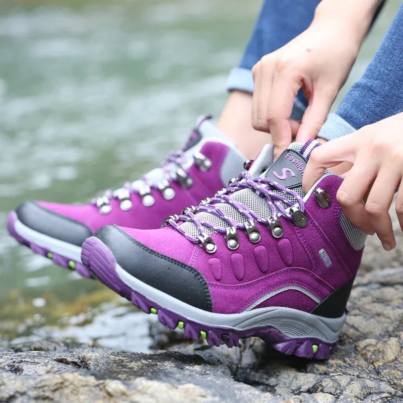 Scarpe Trekking Da Donna All Aperto Con Alta Imbottitura Antiscivolo Sneaker Casual Da Arrampicata