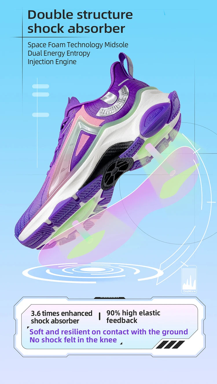 Onemix Sneakers Ad Alto Rimbalzo Uomo Traspiranti Allenamento Resistente All Usura Scarpe Da Corsa