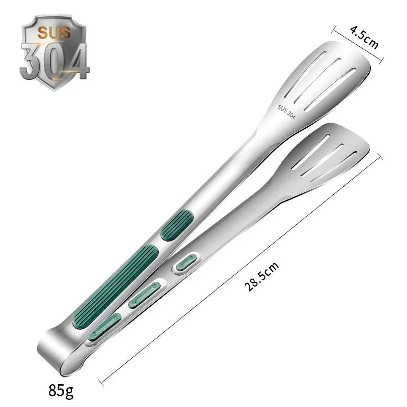 Pinza Per Alimenti In Acciaio Inox 304 Tre Misure Da 7 9 E 12 Pollici Impugnatura Antiscivolo In Silicone Per Barbecue