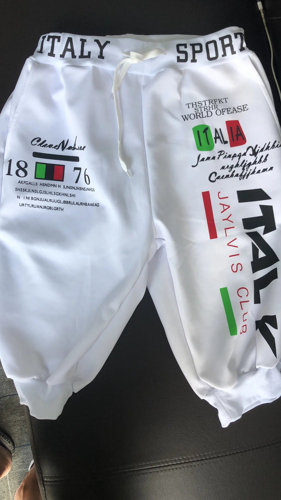 Pantaloncini Sportivi Uomo Capri Con Coulisse Stampa Lettera Outdoor Weekend Streetwear Moda