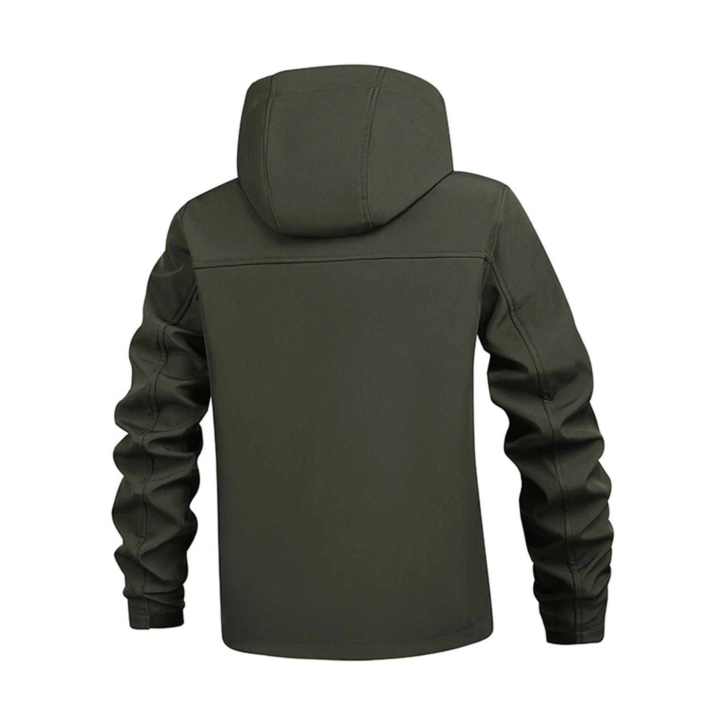 Giacche Con Cappuccio Impermeabili Uomo Autunno Inverno, Ideali Per Escursionismo Caccia Pesca All'aperto Fleece Casual