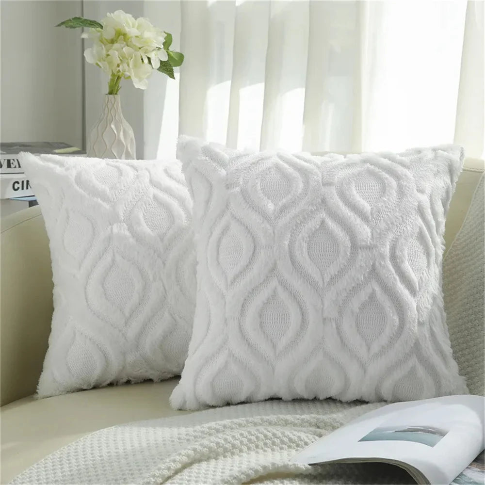 Fodera Per Cuscino Kitinjoy 45x45 In Cotone Peluche Per Divano Letto Soggiorno Casa