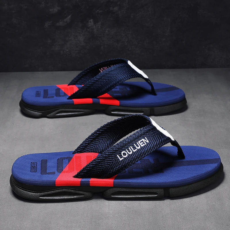 Infradito da Uomo di Moda Alta Qualità Pantofole da Spiaggia Antiscivolo Traspiranti Casual Estive