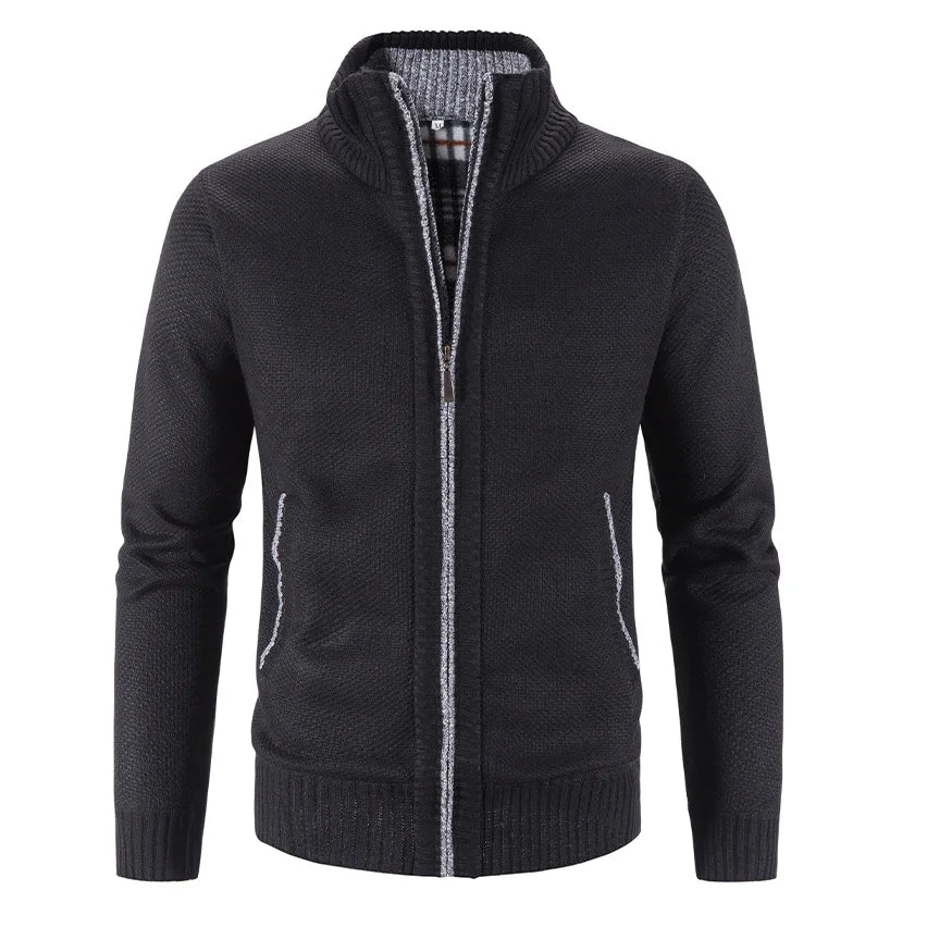 Nuova Primavera Autunno Maglione Lavorato a Maglia Uomo Moda Slim Fit Cardigan Casual