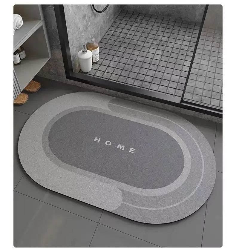 Tappetino Bagno Antiscivolo Assorbente In Fango Diatomea Ad Asciugatura Rapida Per WC E Piedi