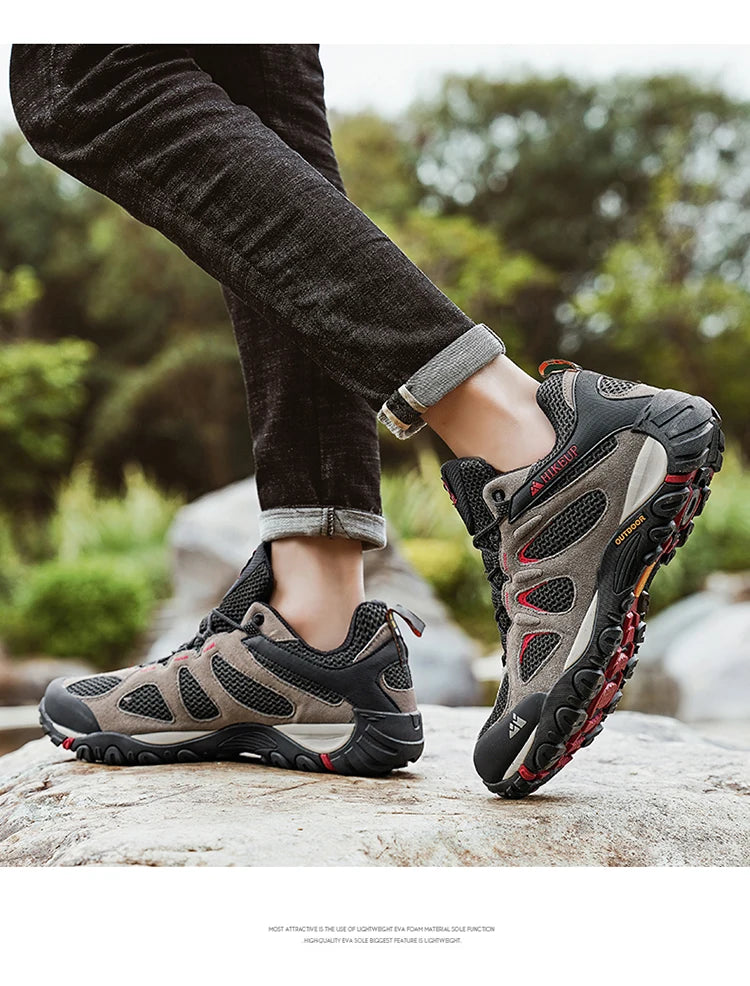 HikeUp Scarpe Da Uomo Traspiranti Antispruzzo Per Trekking All Aperto Alpinismo Sportivo Sneaker