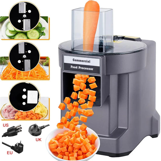 Tritatutto per verdure commerciale 3 in1 Tagliatrice elettrica multifunzionale Carota Fetta di patate Trituratore Robot da cucina a dadini