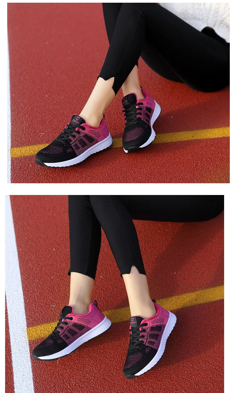 Scarpe sportive da donna Sneakers con plateau alla moda Scarpe basse da donna primavera estate Scarpe da corsa per donna Scarpe casual Mesh Jogging Tennis