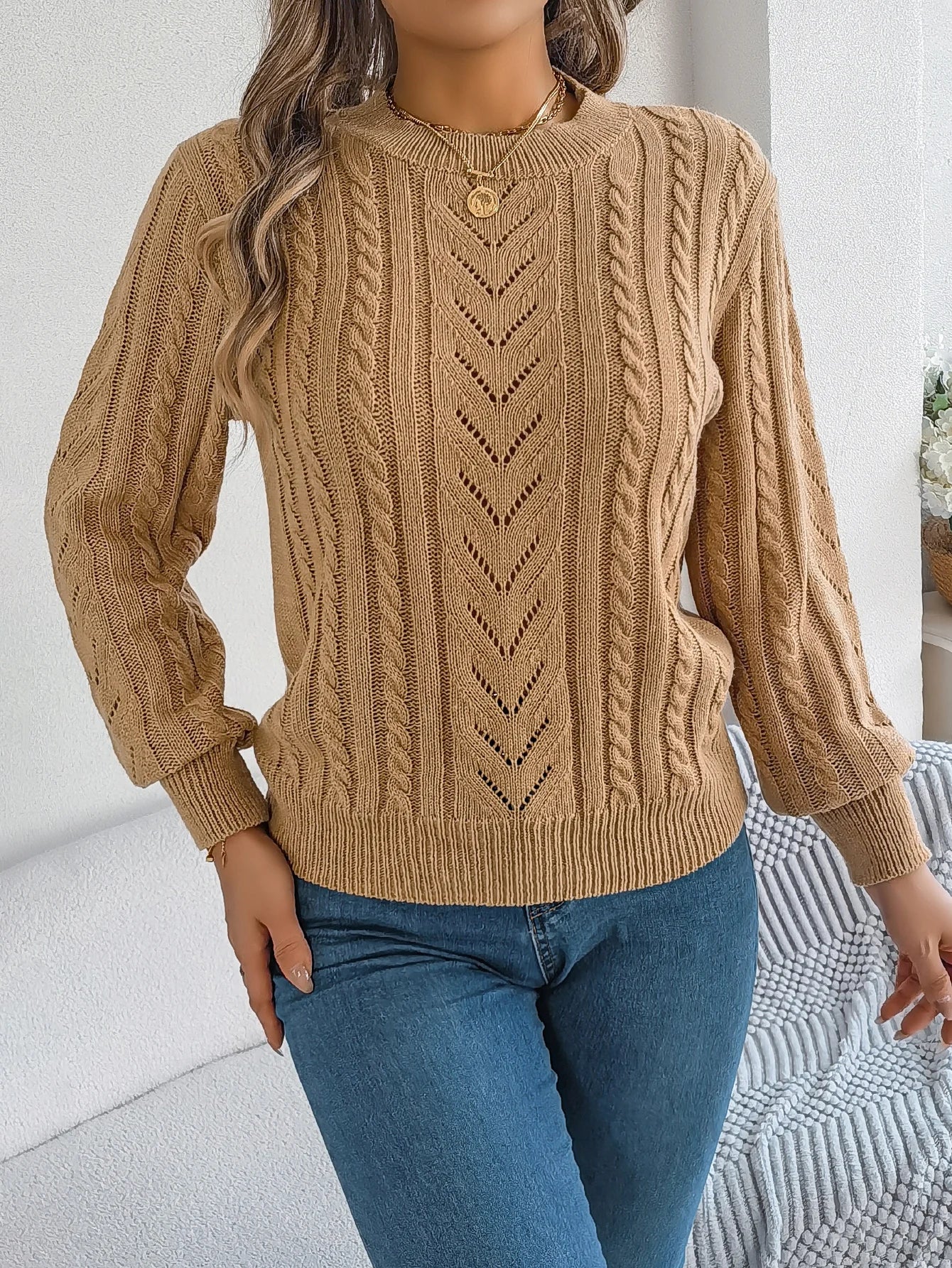 Maglione Unisex Autunno Inverno Collo a V Confortevole e Caldo Maniche Lunghe Versatile Stile
