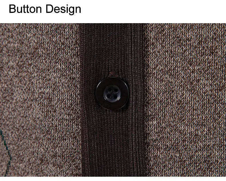 Gilet Da Uomo Con Scollo A V Senza Maniche In Maglia Lavorata Con Bottoni E Fodera In Pile Per Autunno Inverno