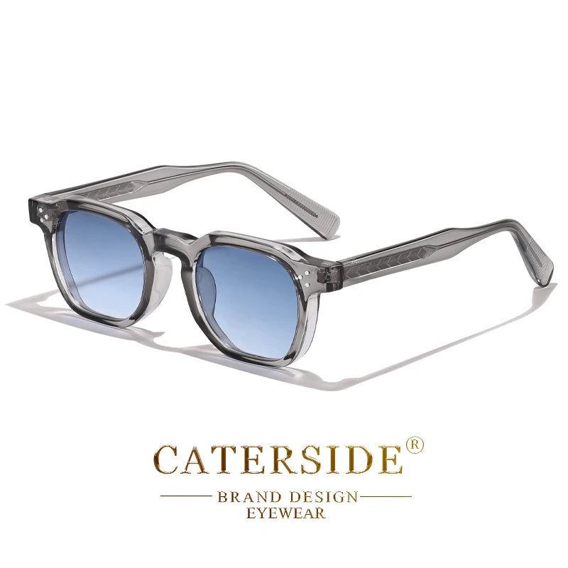CaterSide Occhiali Da Sole Punk Unisex Con Montatura Quadrata Design Personalizzato Per Viaggi E Feste