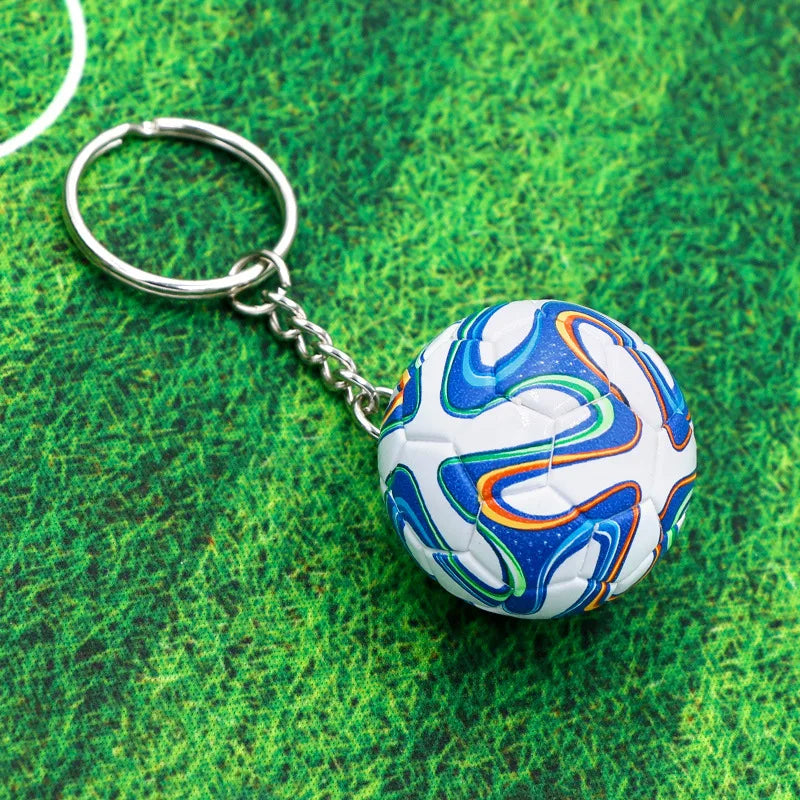 Ciondolo Portachiavi Calcio Souvenir Per Fan Regalo Piccolo Per Attività Scolastiche E Accessori Fai Da Te