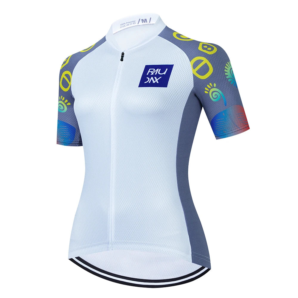 Maglie Ciclismo Donna Raudax 2026 Estive Traspiranti Abbigliamento MTB Maniche Corte Con Tasche