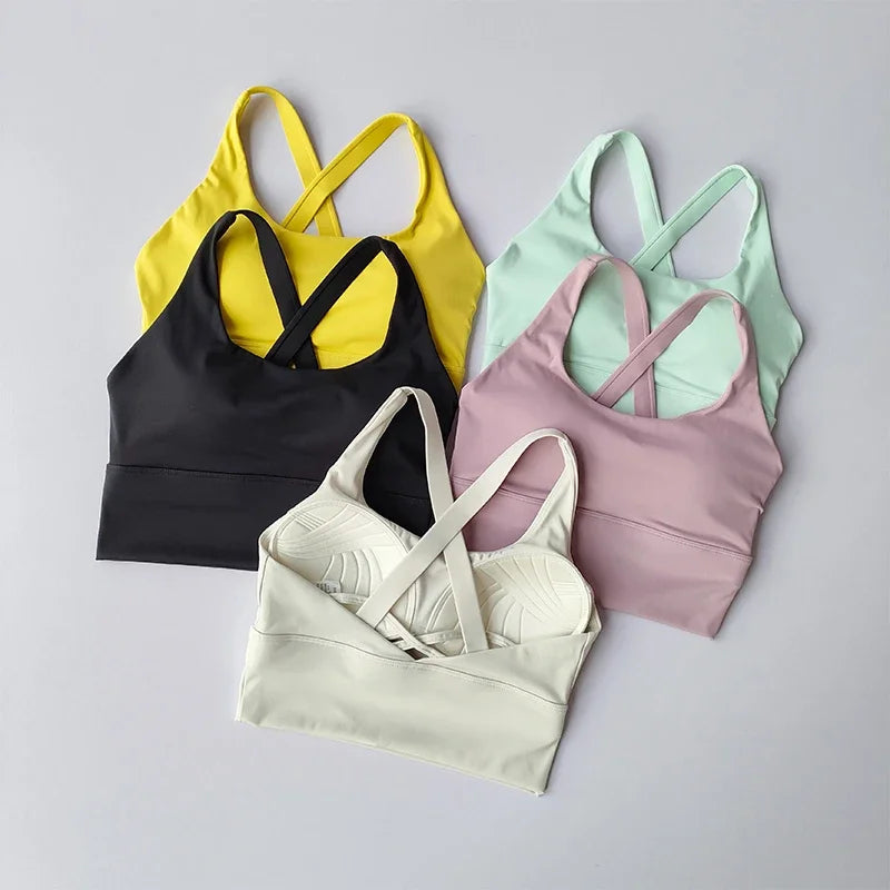 Reggiseno Sportivo Tutto In Uno Alta Intensità Antiurto Per Corsa Yoga Fitness Estivo WX238