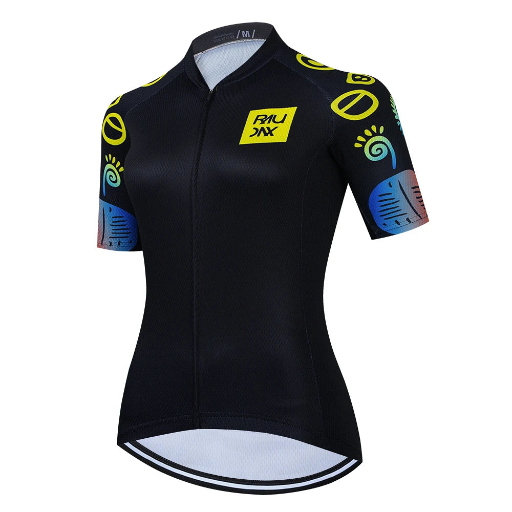 Maglie Ciclismo Donna Raudax 2026 Estive Traspiranti Abbigliamento MTB Maniche Corte Con Tasche