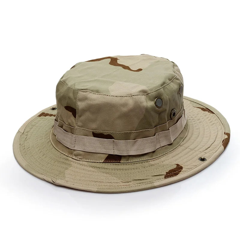 Cappello Boonie Da Pescatore Camouflage All Aperto Protezione Solare Per Esterni Caccia Escursionismo Arrampicata AF056