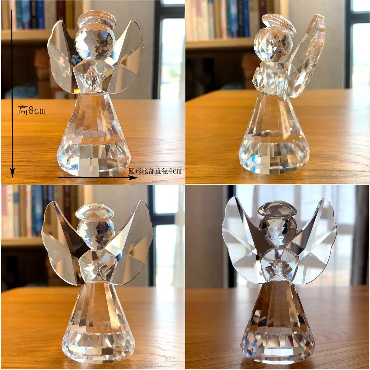 30 Cristallo Trasparente Figurine Animali Carini Scultura in Vetro Decorazioni Ornamento Tavolo Regalo Natale Bambini