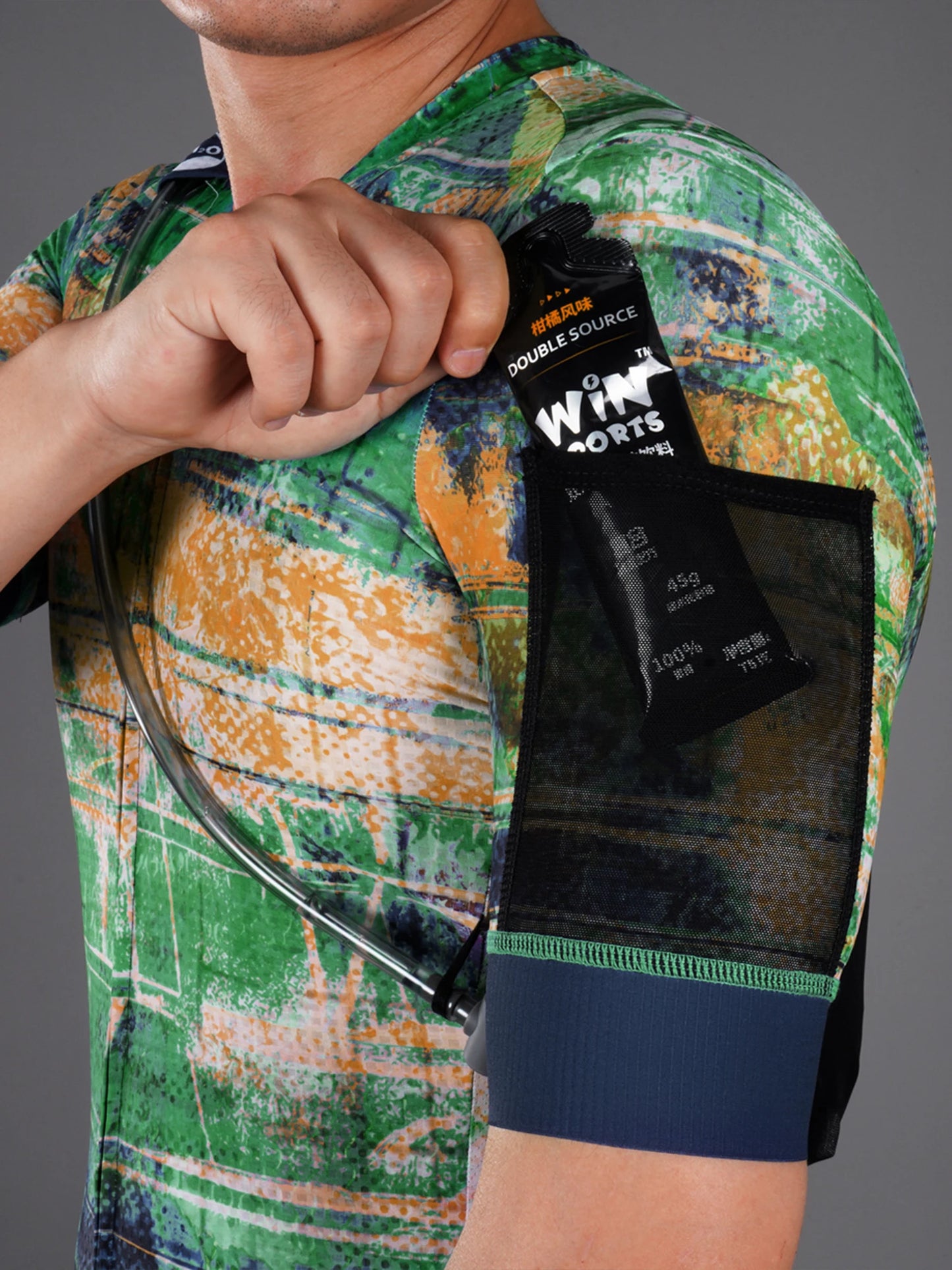 Maglia Ciclismo Uomo Quick Dry Antiscivolo Professionale Traspirante Con Tasche Idratazione