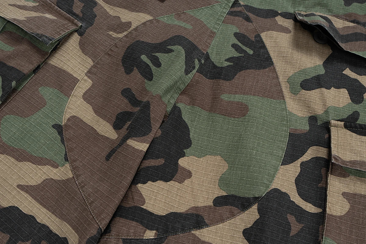 Pantaloncini Corti Cargo Mimetici M65 Silhouette Da Uomo Estivi Larghi Patchwork A Gamba Larga Oversize