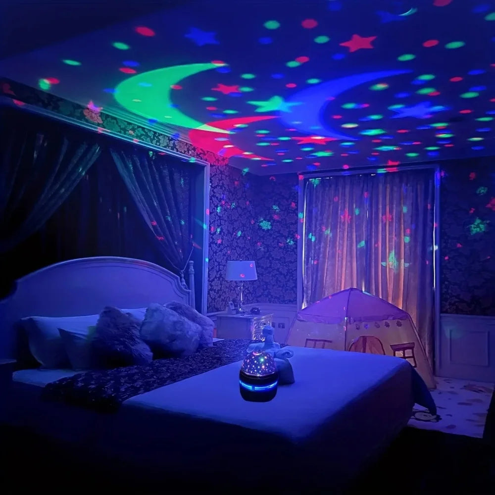 Lampada Da Tavolo USB Portatile Con Luce Notturna Stellata LED Proiettore Sala Giochi Decorazione Della Camera Da Letto
