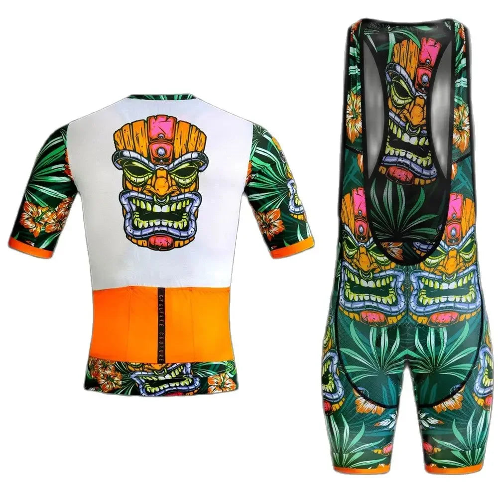 Maglia Da Ciclismo Professionale Da Uomo Manica Corta Set Uniforme Estiva Per Bici Da Strada Con Protezione UV