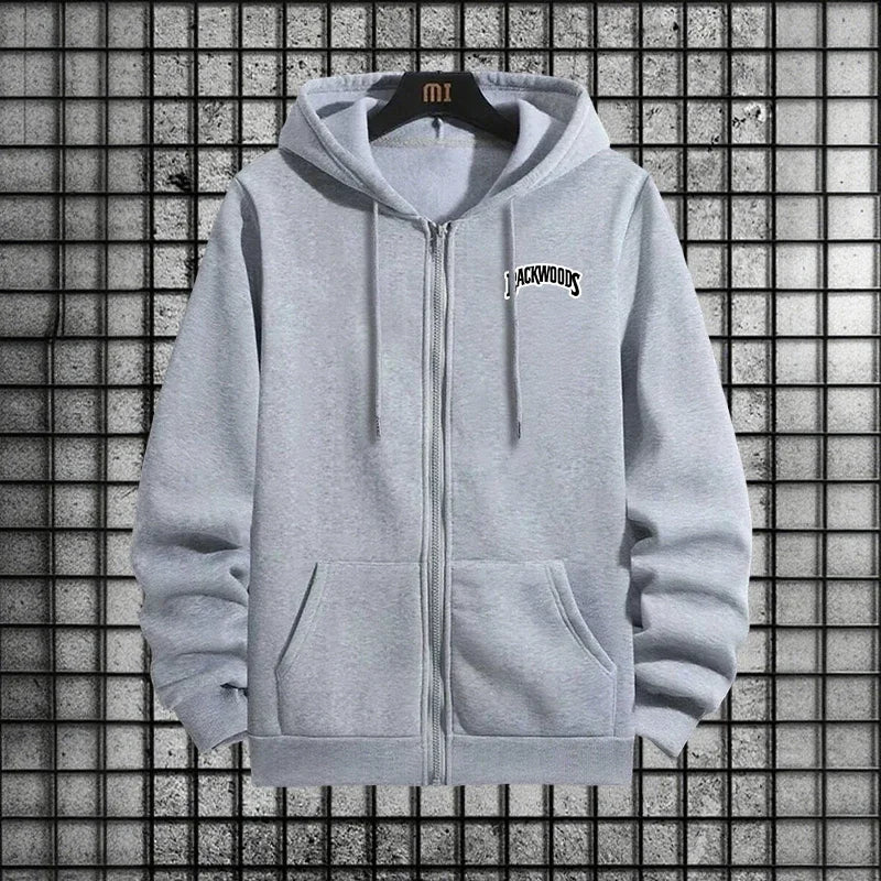 Tuta Sportiva Uomo Primavera 2026 Completo Casual Semplice e Alla Moda con Felpa Cappuccio Zip Singola Pantaloni Jogger