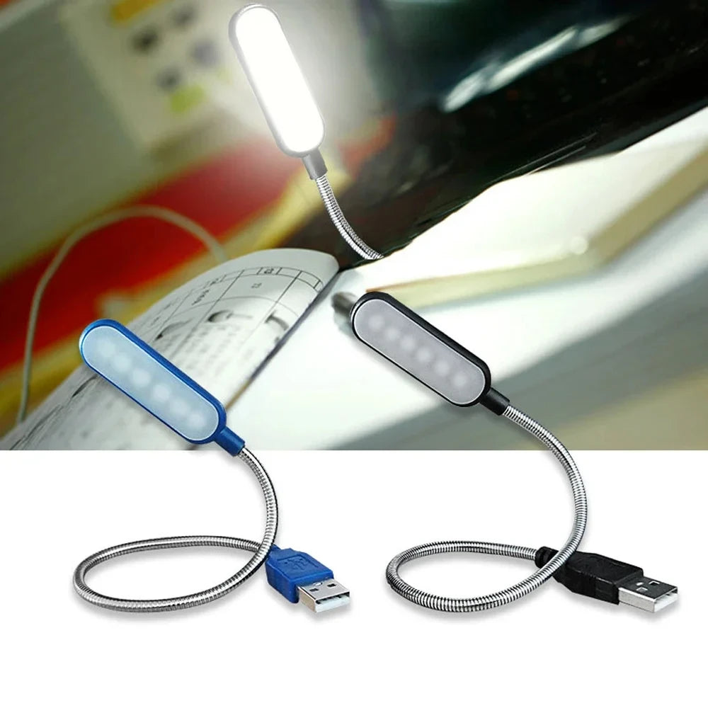 Homefish Lampada LED USB Mini Flessibile Lettura Notturna Portatile per Power Bank Laptop Notebook PC