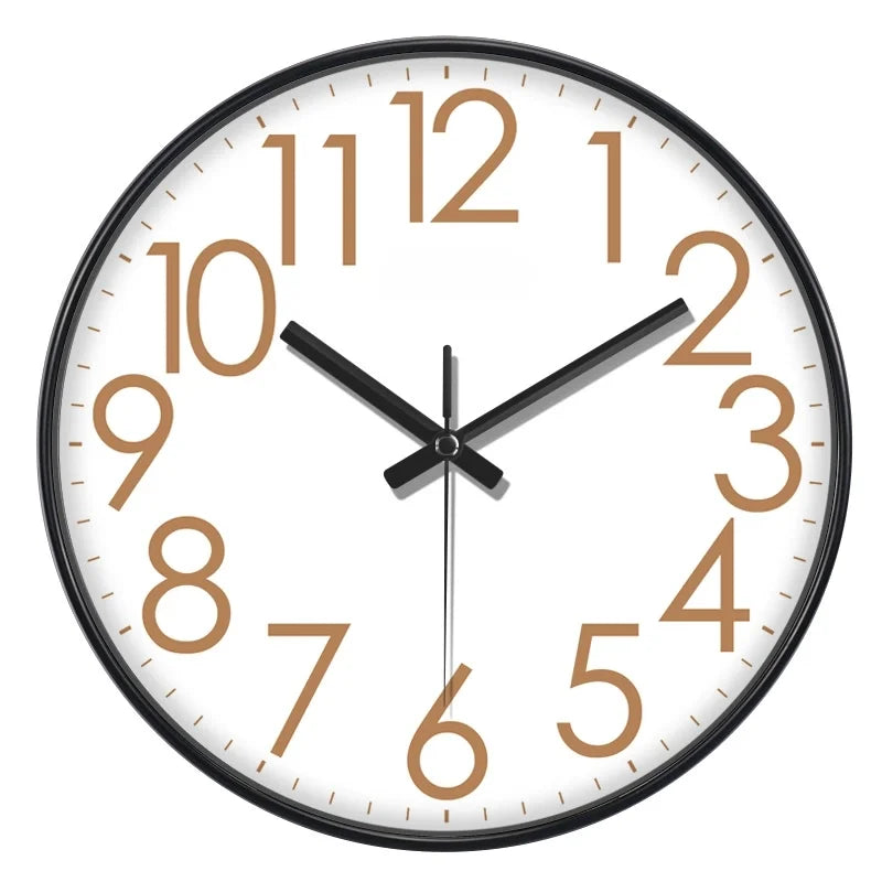 Orologio Da Parete Quarzo Numeri Grandi Facile Da Leggere Decorazione Domestica Moderna Silenzioso Senza Ticchettio