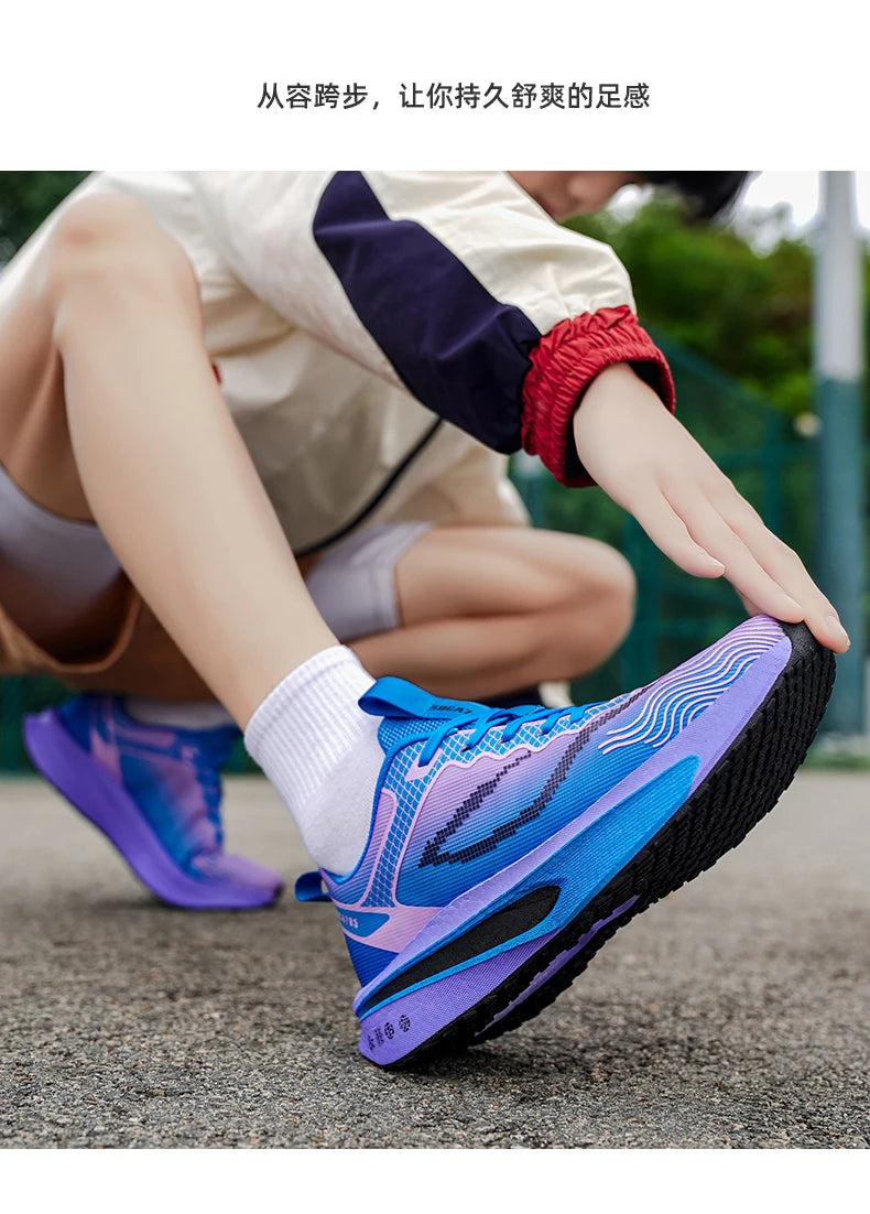 Scarpe Da Corsa Con Piastra In Carbonio Per Maratona Traspiranti Leggere Per Uomo E Donna Comode E Antiscivolo