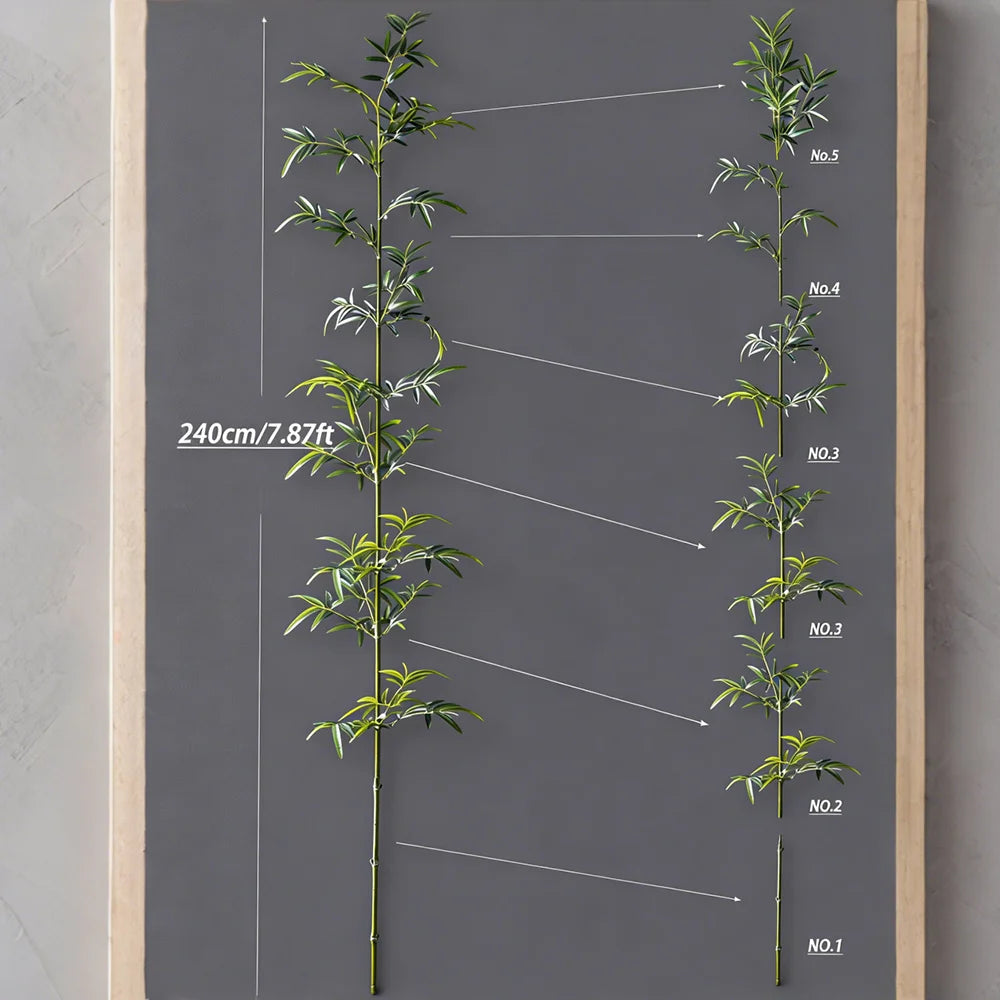 Piante Di Bambù Artificiale Da 160-270 Cm Grandi Piante Tropicali Verdi Per Casa Giardino E Negozio