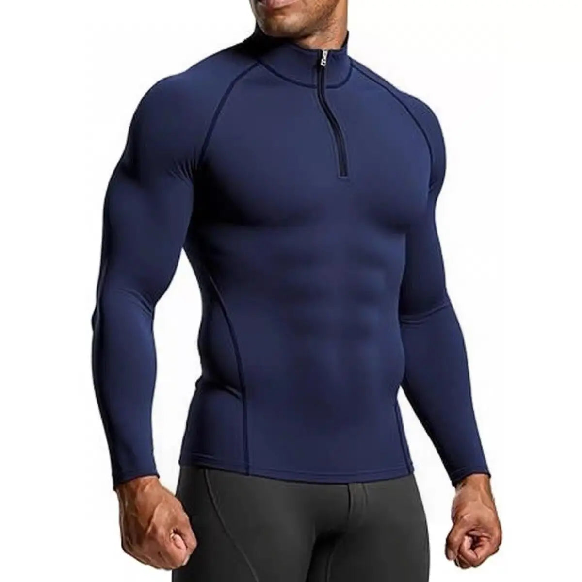 Maglietta Da Uomo A Maniche Lunghe In Compressione Per Palestra Allenamento Corsa Fitness Abbigliamento Sportivo