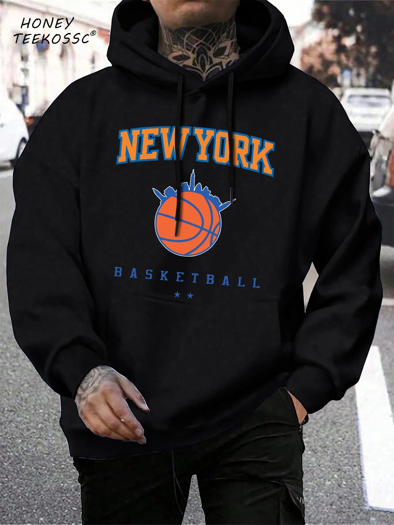 Brooklyn Est 1998 New York Stampa Felpe da uomo Harajuku Felpa con cappuccio girocollo Moda Felpa con cappuccio oversize Autunno Comodo tuta