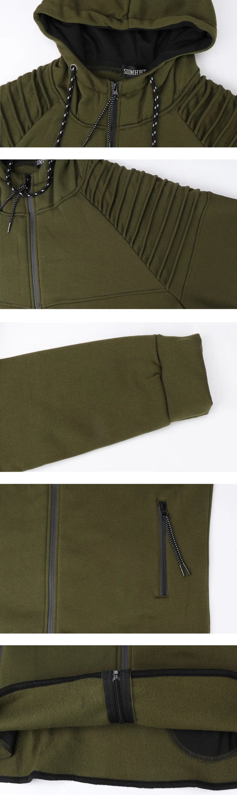 Set Allenamento Uomo 2 Pezzi Tuta Sportiva Autunno 2024 Felpa Con Cappuccio Pantaloni Running
