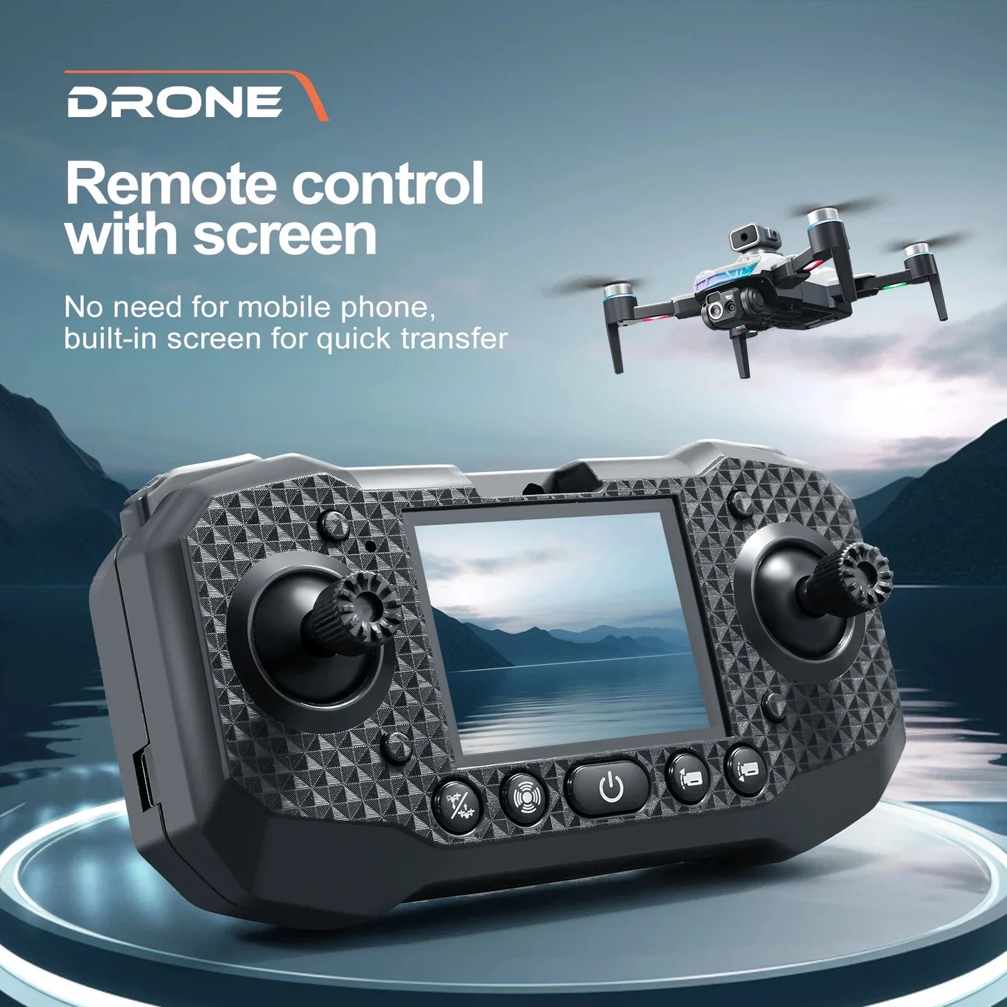 Drone Professionale 4K S160 Con Doppia Fotocamera FPV WIFI Evitamento Ostacoli Controllo Remoto RC