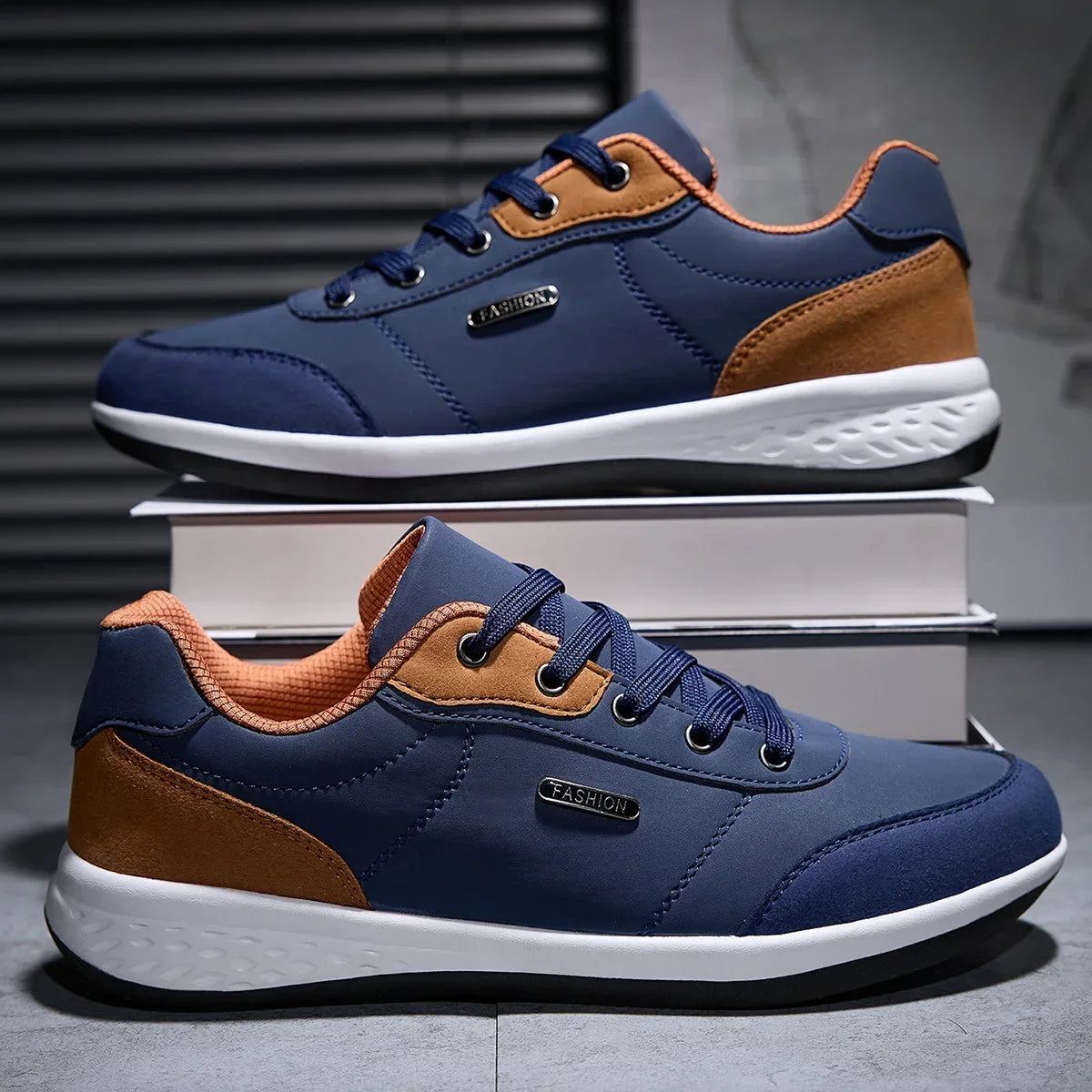 Scarpe Da Uomo Impermeabili Primavera Autunno Sneakers Da Passeggio In Pelle Antiscivolo Per Tempo Libero