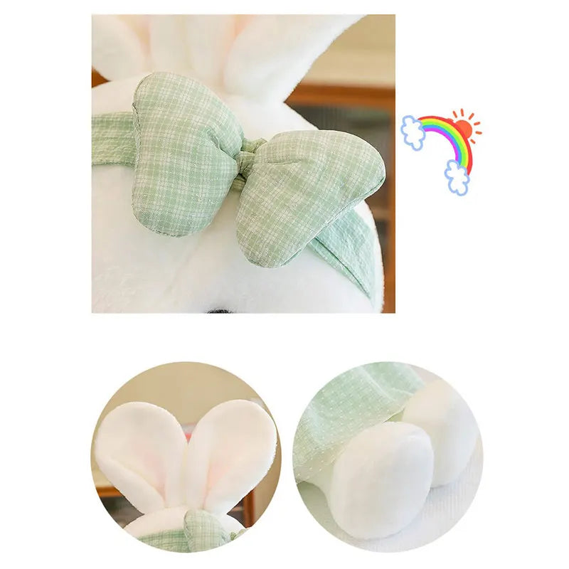 Peluche Coniglio Cartone Animato Vestito Floreale Regalo Per Pasqua San Valentino Compleanno Decorazione Casa