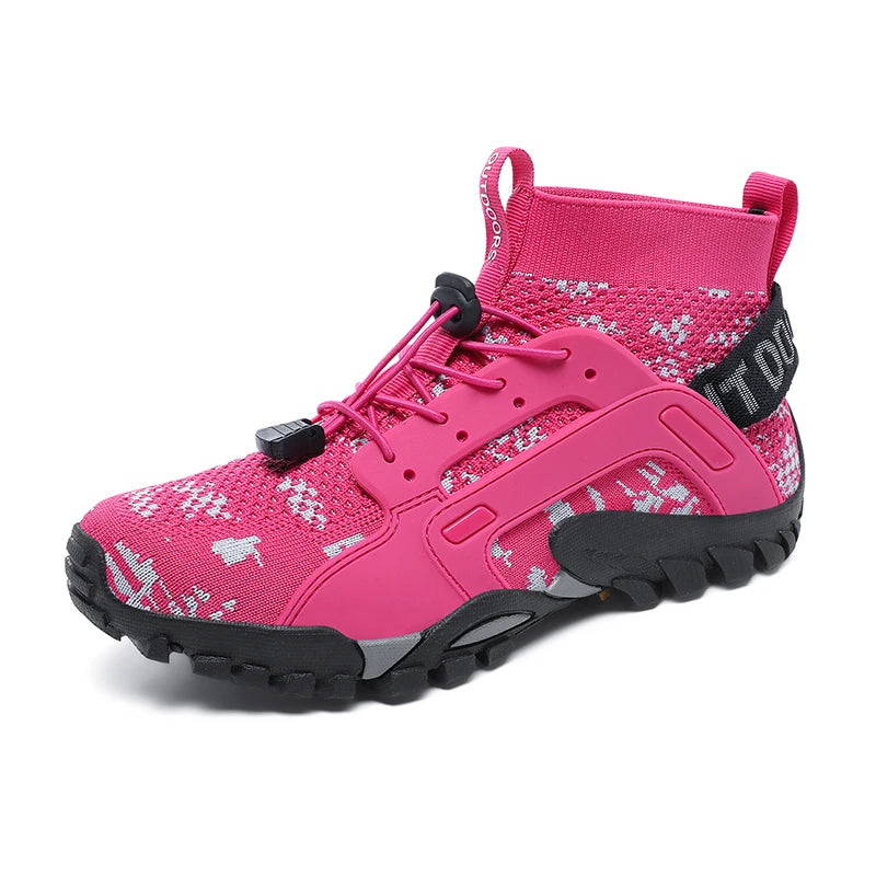 Scarpe Da Acqua Alte Uomo Ad Asciugatura Rapida Traspiranti In Mesh Antiscivolo Per Trekking E Arrampicata Slip On
