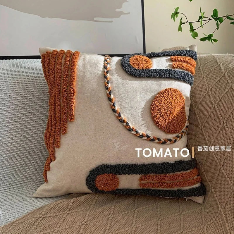 Fodera Per Cuscino Bohemien Geometria Ricamata In Nappa Personalizzata Federa Lunga Soggiorno E Divano Decorazioni Casa