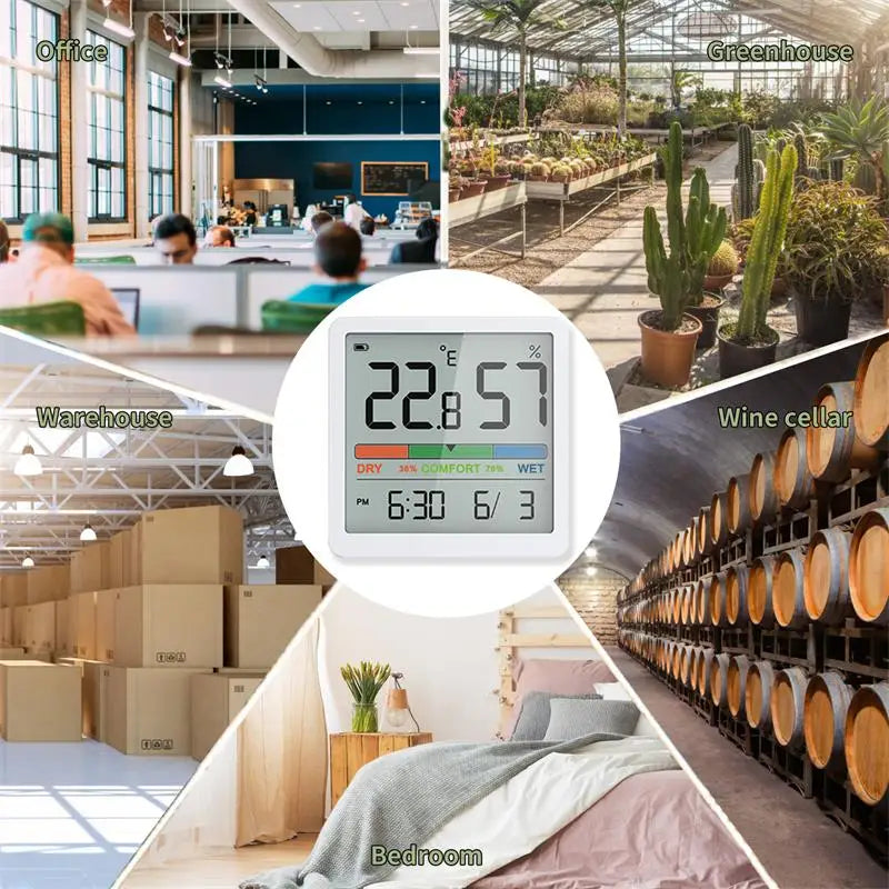 Noklead Misuratore Umidità Temperatura Interna Termometro Digitale LCD Igrometro Stazione Meteo Monitor Intelligente